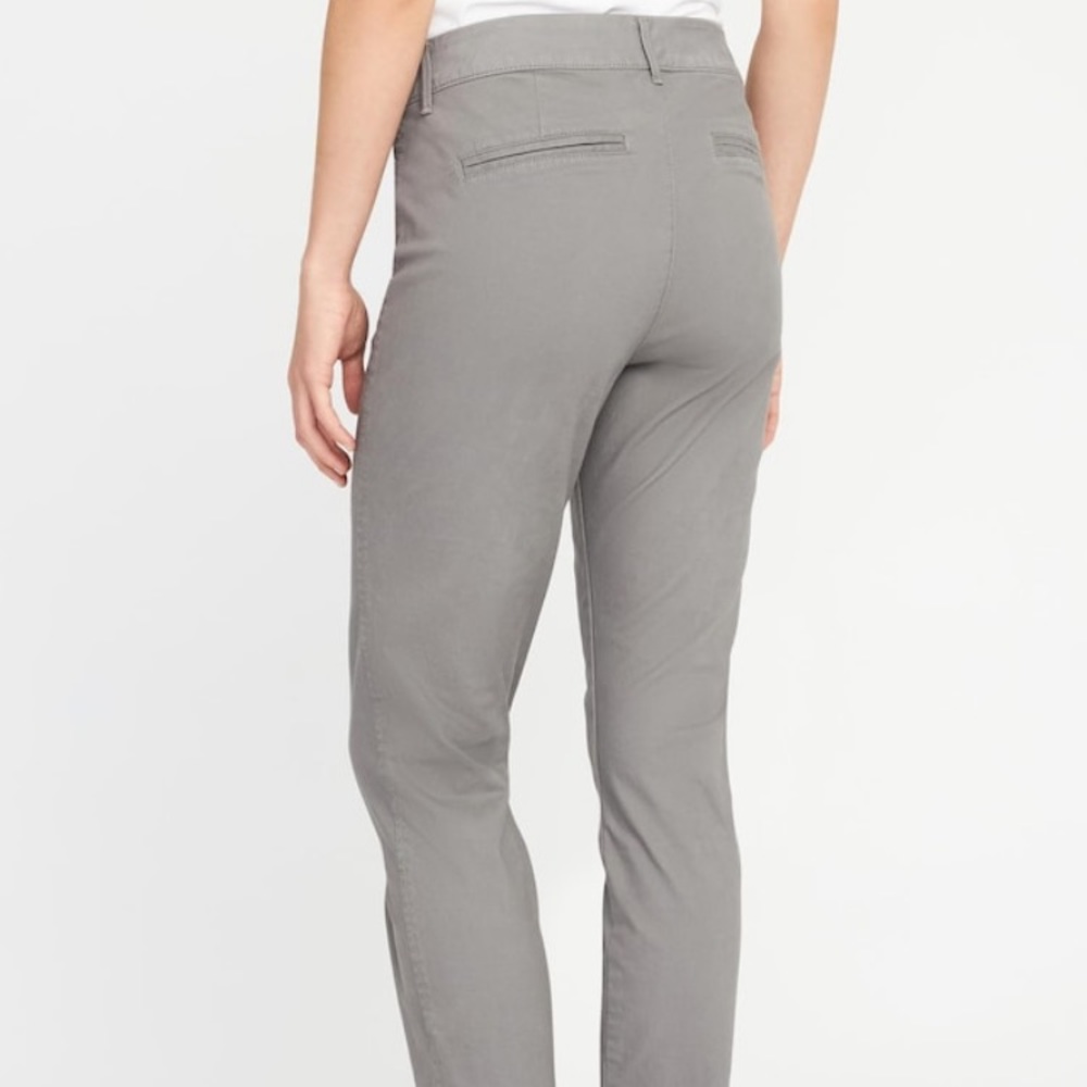 Gray Mid Rise Pants - Picture 2 of 3